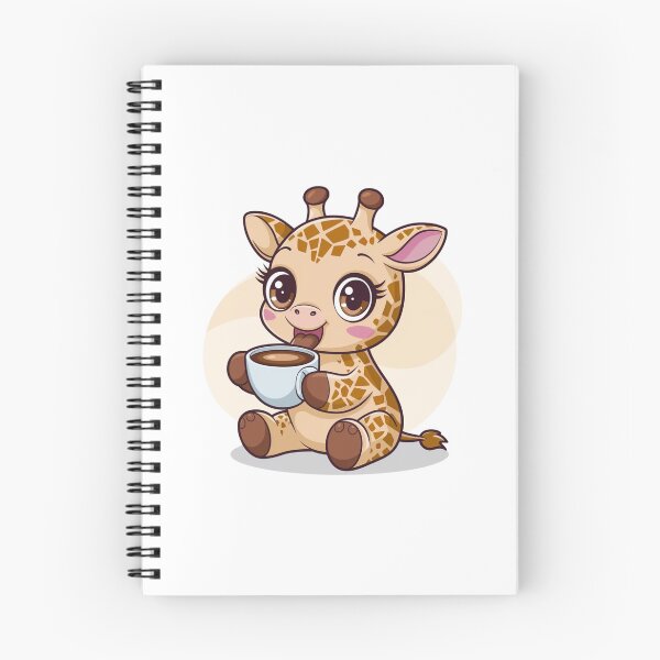 Item preview, giraffe with coffee designed and sold by Eternalski.