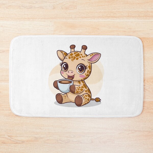 Item preview, giraffe with coffee designed and sold by Eternalski.