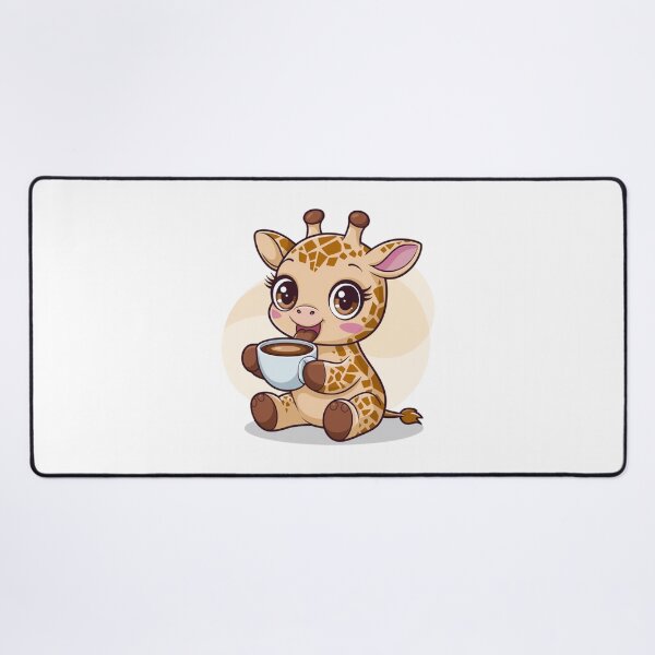 Item preview, giraffe with coffee designed and sold by Eternalski.