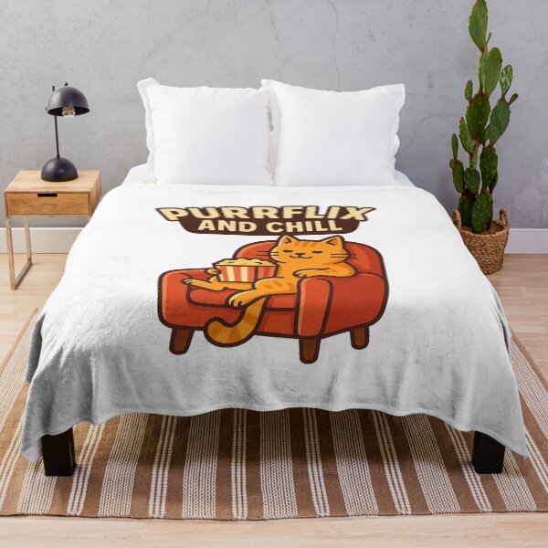 Item preview, Purrflix and Chill – Funny Cat Lover Design designed and sold by ALITOPRINCE.