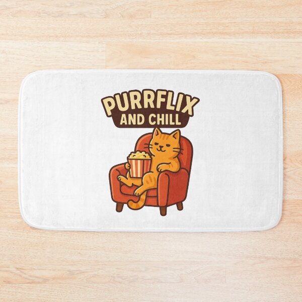 Item preview, Purrflix and Chill – Funny Cat Lover Design designed and sold by ALITOPRINCE.