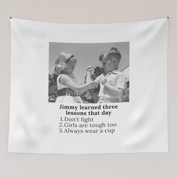 Item preview, Jimmy Learned Three Lessons – Funny Retro Childhood Design designed and sold by noggull.
