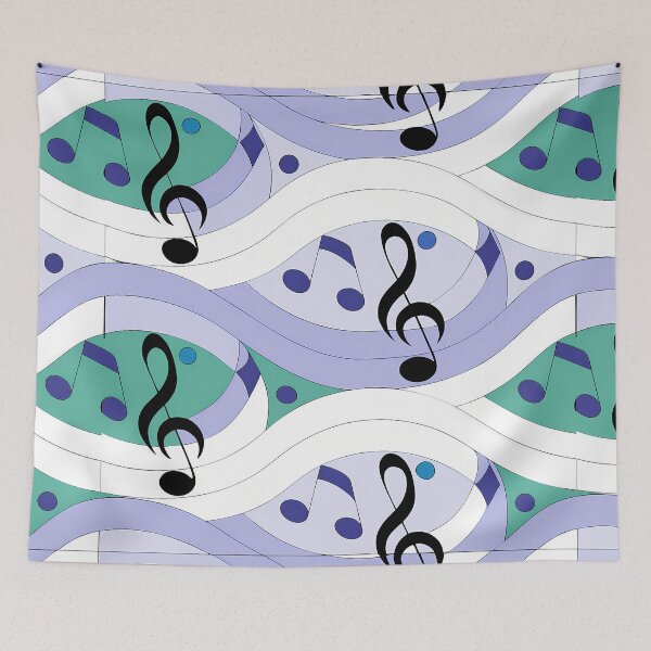 Item preview, Musical Notes in Abstract Rhythmic Motion designed and sold by ART ATTACK ZONE.