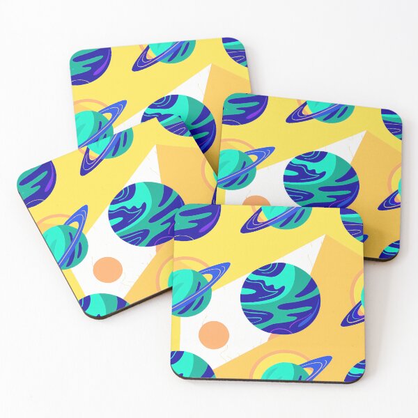 Item preview, Colorful Planets Floating in Space Mural designed and sold by ART ATTACK ZONE.
