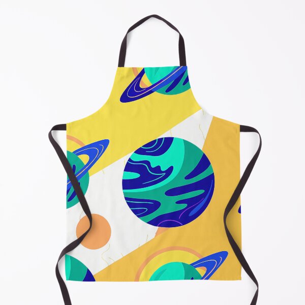 Item preview, Colorful Planets Floating in Space Mural designed and sold by ART ATTACK ZONE.