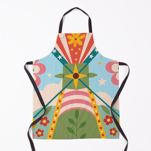 Item preview, Windmill Surrounded by Floral Starbursts designed and sold by ART ATTACK ZONE.