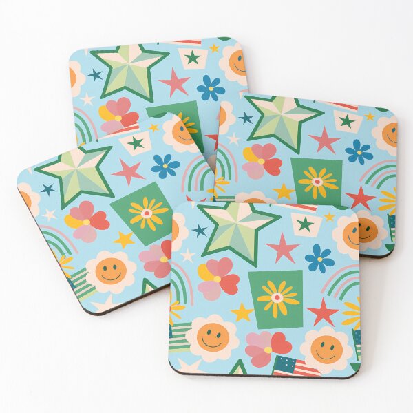 Item preview, Joyful Star and Smile Pattern Design designed and sold by ART ATTACK ZONE.