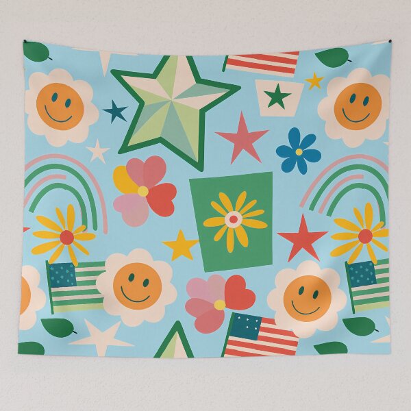 Item preview, Joyful Star and Smile Pattern Design designed and sold by ART ATTACK ZONE.