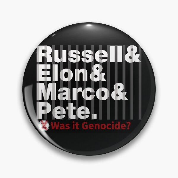 Item preview, USAID Was it Genocide 2025: Who did it (First names, white on black, behind bars) designed and sold by Personnel is Politics.