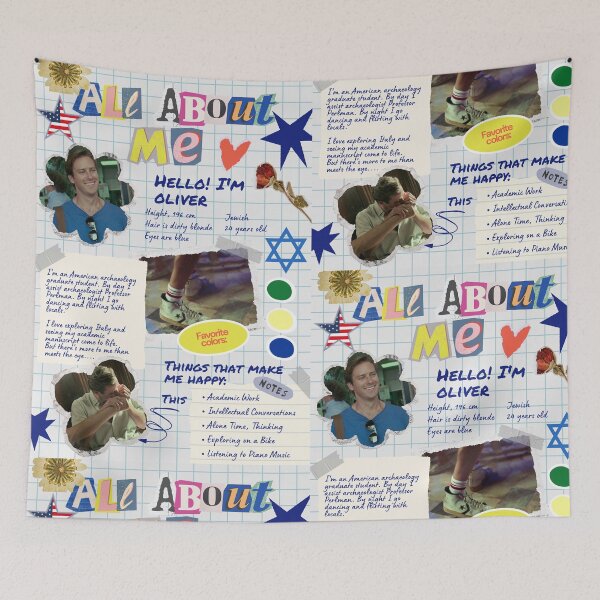 Item preview, All About Oliver, Call Me By Your Name, Perlman, Italy, Aciman designed and sold by SuchWowDesign.