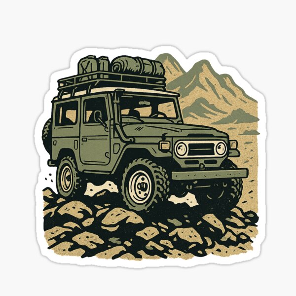 Item preview, FJ40 Trail King – Sage Overland Classic designed and sold by Pickle-Monster.