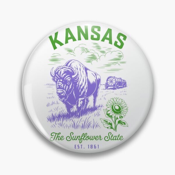 Item preview, Kansas | The Sunflower State | Est. 1861 designed and sold by SaltyLass.