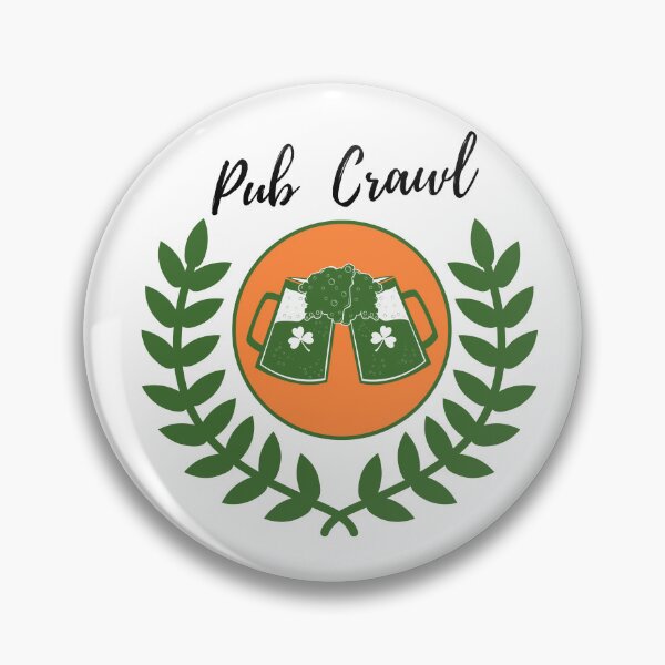 Item preview, St. Patrick’s Day Pub Crawl – Cheers & Shamrocks Beer Mug Design designed and sold by noggull.