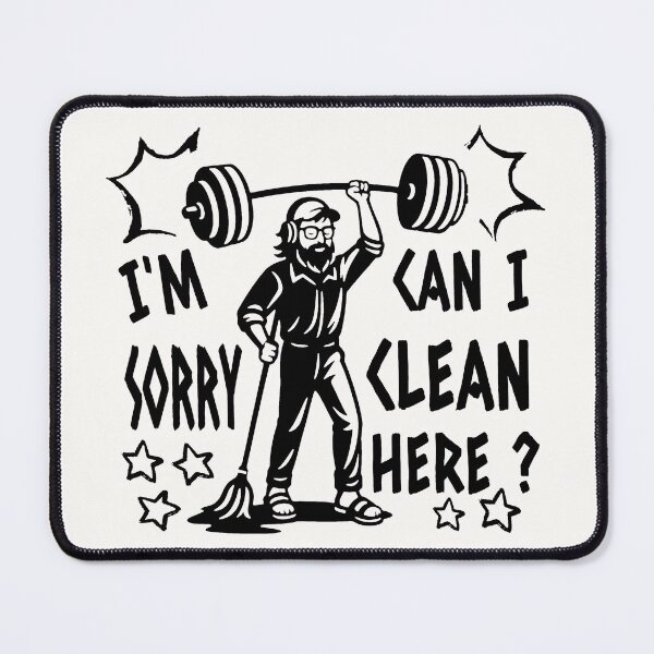 Item preview, Anatoly meme - I Am Sorry Can I Clean Here - overhead press | Internet Fun Gym Prank Black designed and sold by ZechJohnRB.