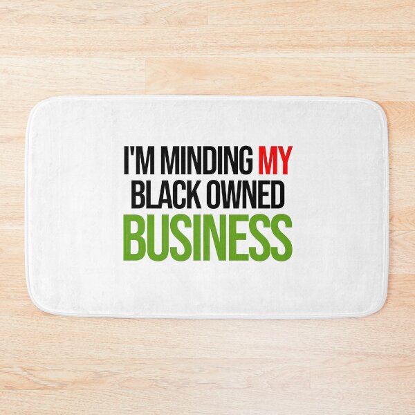Item preview, I’m Minding My Black Owned Business (Black text) designed and sold by Kipepeo Design Ltd..