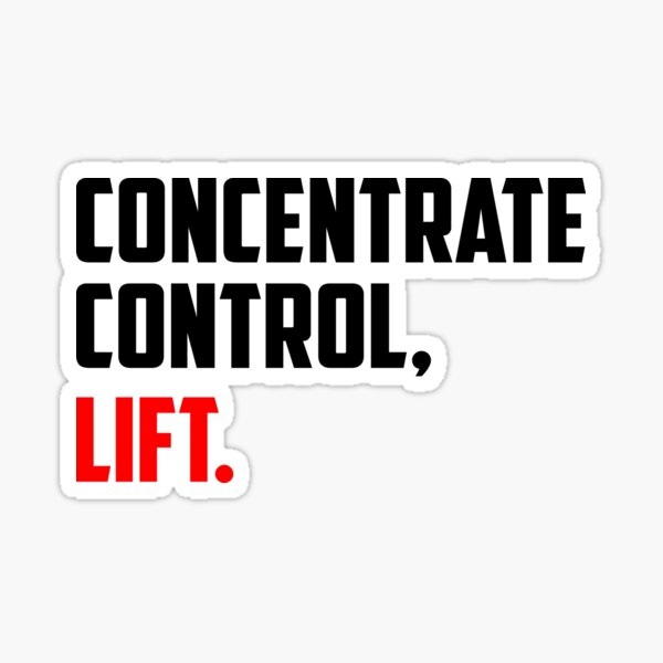 Item preview, Concentrate, Control, Lift designed and sold by TheFineShirt.