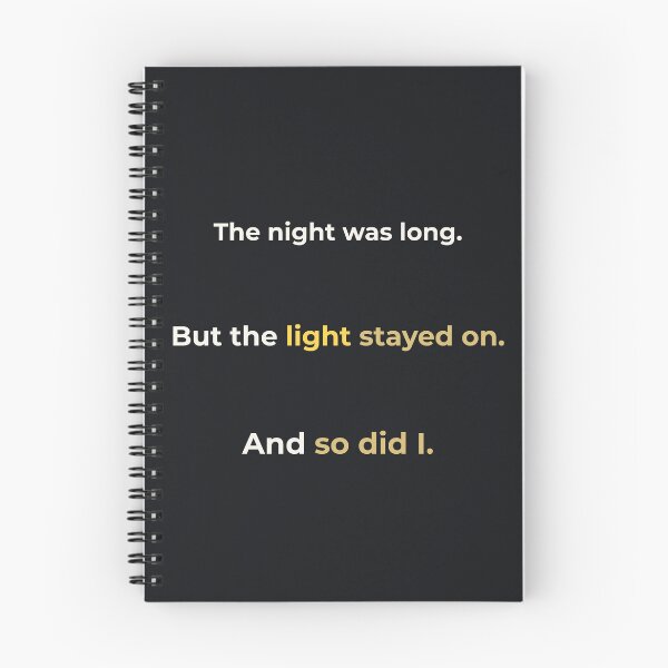 Item preview, Night Light — Typography Quote for Tough Nights designed and sold by KWkindwaves.