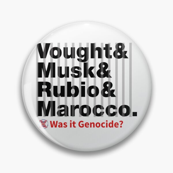 Item preview, USAID Was it Genocide 2025: Who did it (Last names, bock on white, behind bars) designed and sold by Personnel is Politics.