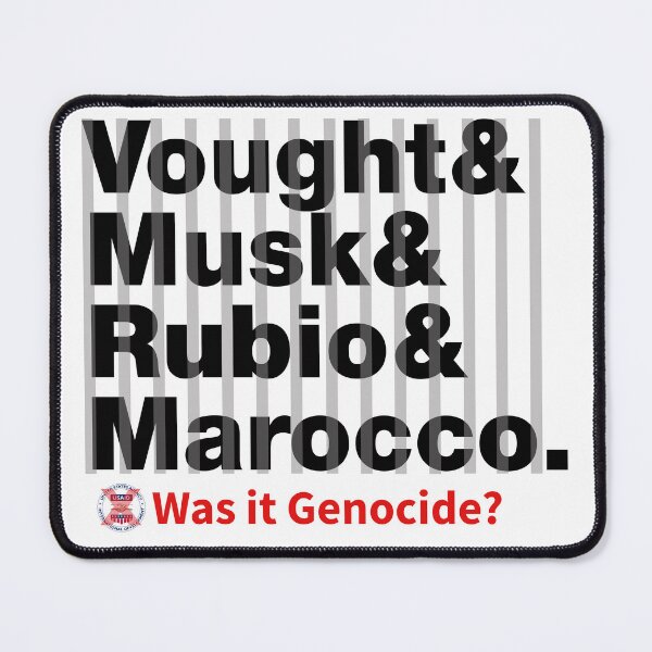 Item preview, USAID Was it Genocide 2025: Who did it (Last names, bock on white, behind bars) designed and sold by Personnel is Politics.