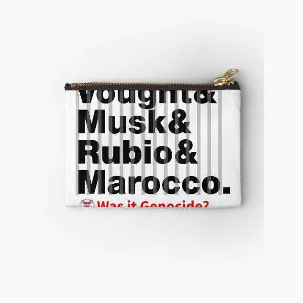 Item preview, USAID Was it Genocide 2025: Who did it (Last names, bock on white, behind bars) designed and sold by Personnel is Politics.