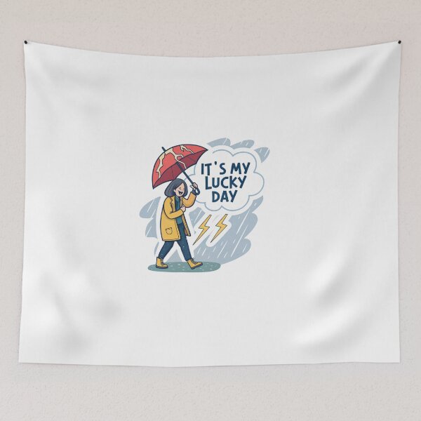 Item preview, Its my lucky day in a rain  designed and sold by Lucky 777.