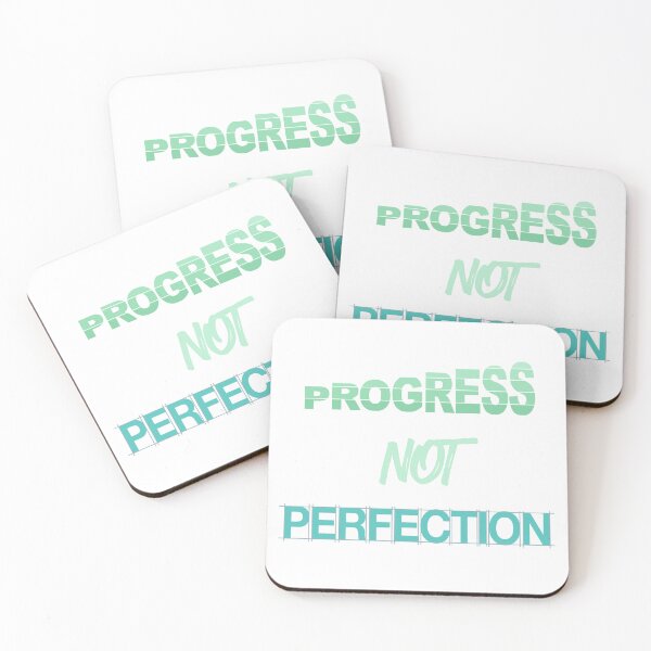 Item preview, Progress Not Perfection Inspirational Text designed and sold by shonamg.