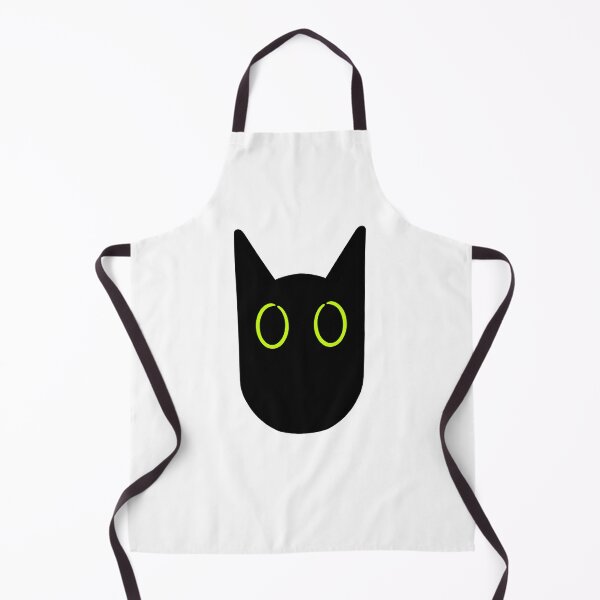 Item preview, Black cat with big green eyes designed and sold by Curiously_Kara.