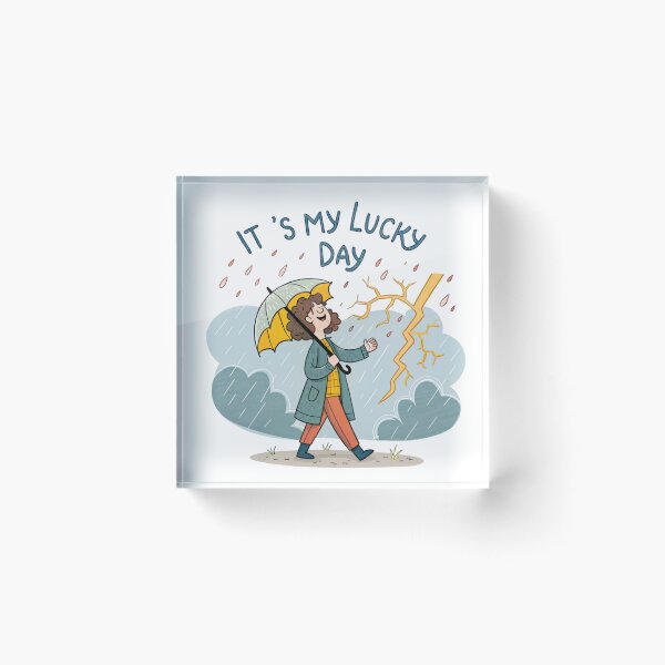 Item preview, Its my lucky day in a rain  designed and sold by Lucky 777.