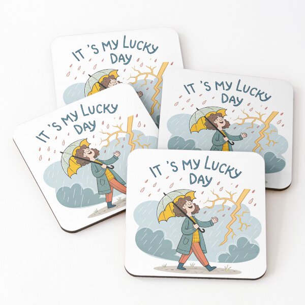 Item preview, Its my lucky day in a rain  designed and sold by Lucky 777.