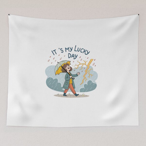 Item preview, Its my lucky day in a rain  designed and sold by Lucky 777.