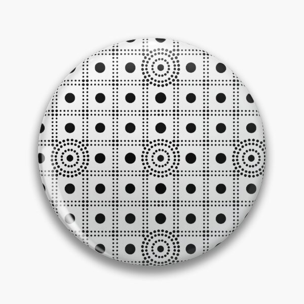 Item preview, Black and White Dot Grid Seamless Pattern, Modern Geometric Print designed and sold by KlarkiteTees.