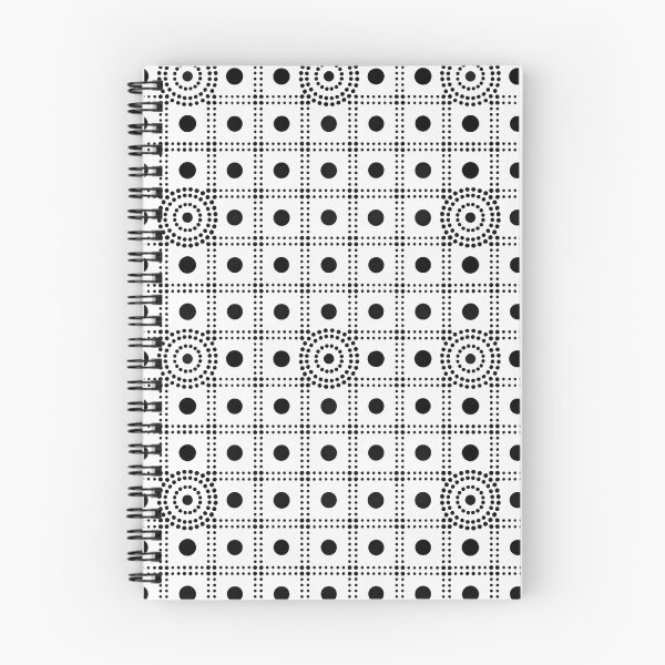 Item preview, Black and White Dot Grid Seamless Pattern, Modern Geometric Print designed and sold by KlarkiteTees.