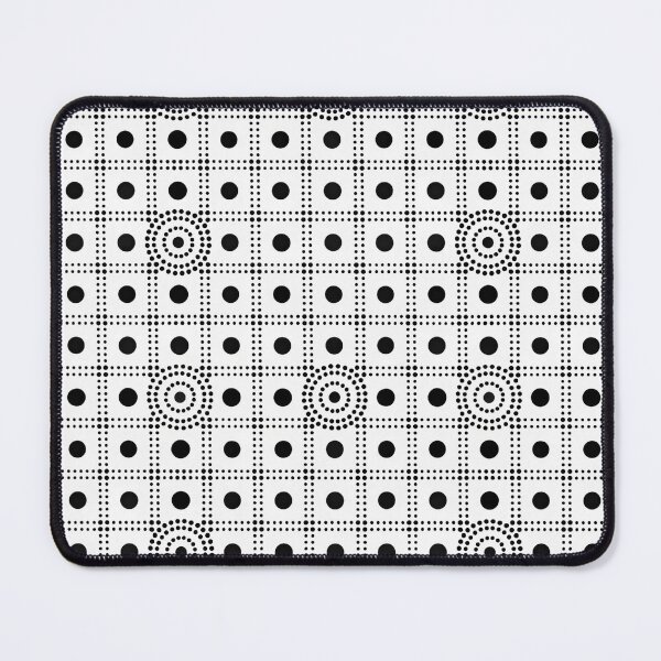 Item preview, Black and White Dot Grid Seamless Pattern, Modern Geometric Print designed and sold by KlarkiteTees.