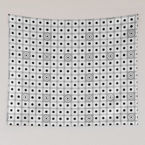 Item preview, Black and White Dot Grid Seamless Pattern, Modern Geometric Print designed and sold by KlarkiteTees.