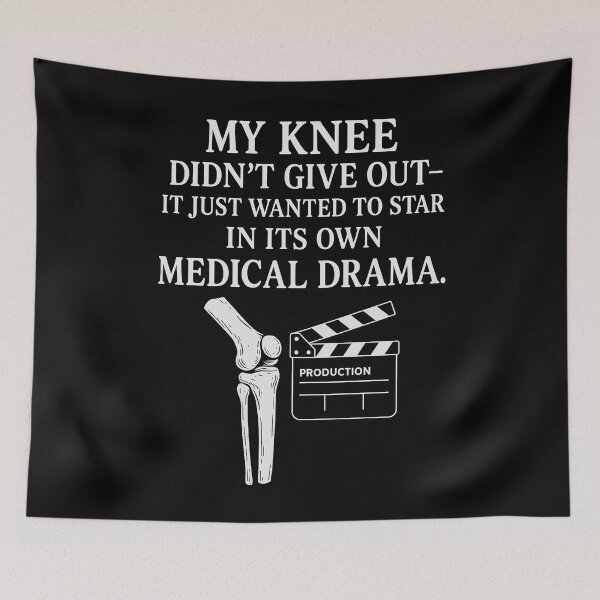 Item preview, Broken Knee T-Shirt Funny Injury Joke Tee Medical Drama designed and sold by Slubor.