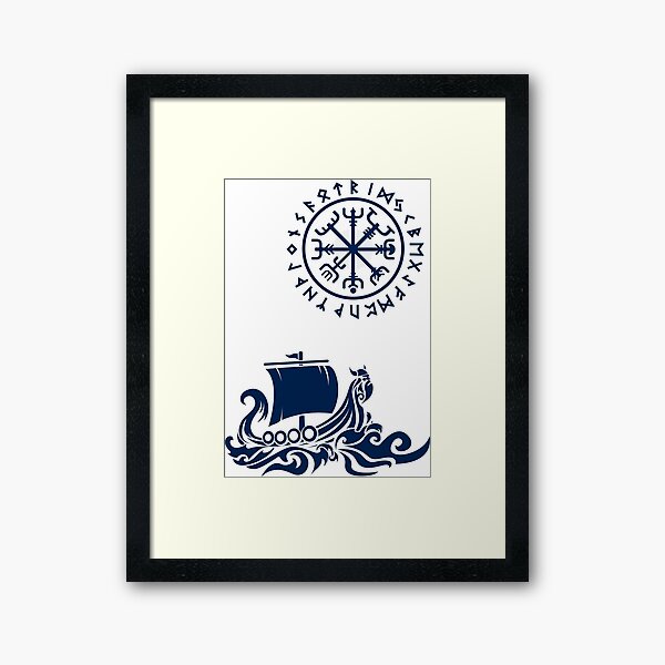 Item preview, Bateau et phoque sur le thème des Vikings designed and sold by KalebGebrehiwot.
