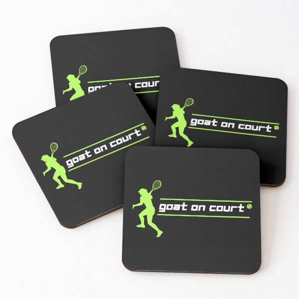 Item preview, Goat On Court Tennis Silhouette Retro Design  designed and sold by TeeTopStudio.