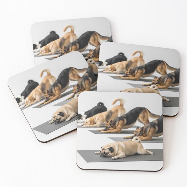 Item preview, Yoga Dogs, Lazy Pug, Downward Dog designed and sold by Christopher Faxon.