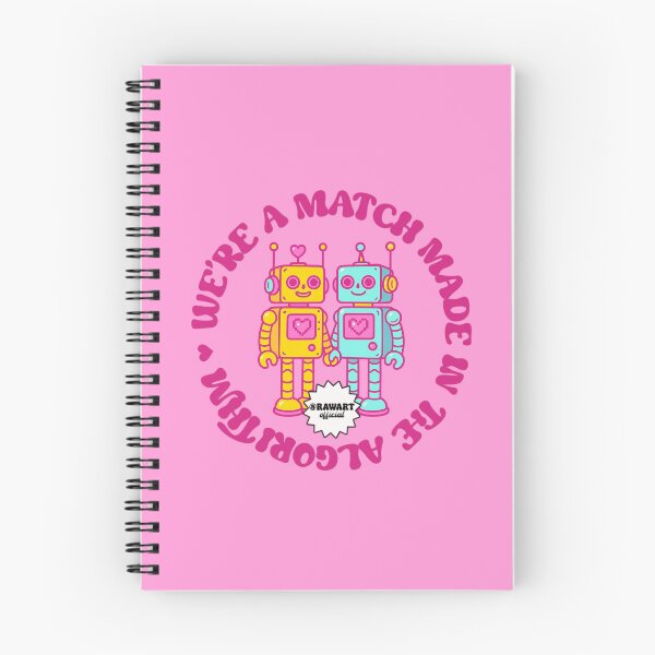 Item preview, Match Made in the Algorithm Cute Retro Robot Love Art designed and sold by Vibes Over Budget.