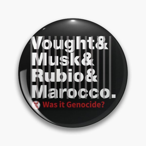 Item preview, USAID Was it Genocide 2025: Who did it (Last names, black on white, behind bars) designed and sold by Personnel is Politics.
