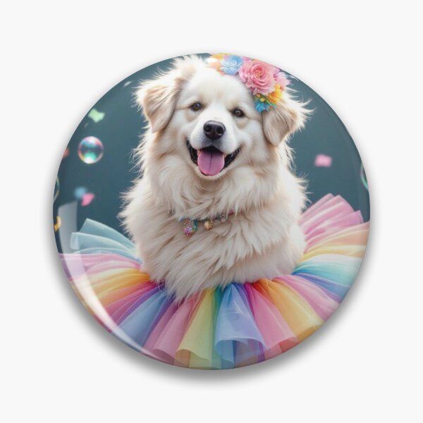 Item preview, Great Pyrenees Dog Ballerina and Bubbles designed and sold by Wags & Tails.