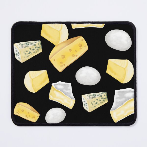 Item preview, Detailed composition of various cheeses – perfect for culinary themes designed and sold by katecheerycake.