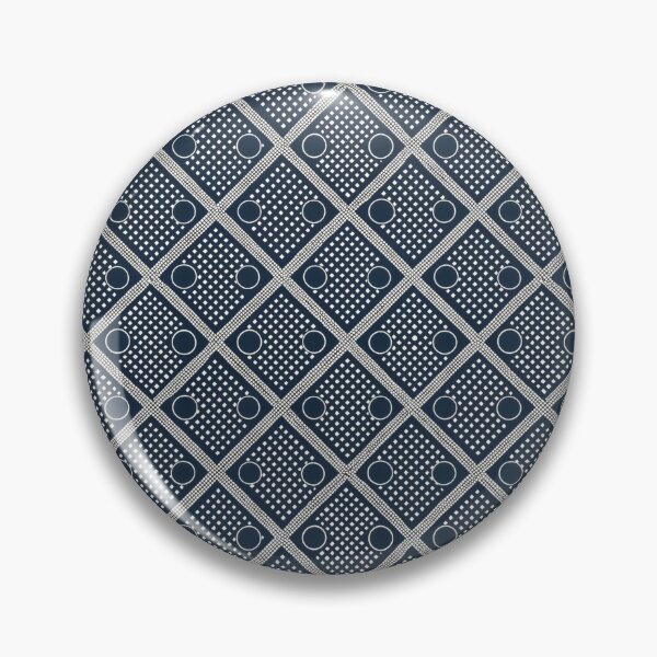 Item preview, Navy and White Geometric Seamless Pattern, Modern Diamond Grid designed and sold by KlarkiteTees.