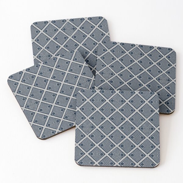 Item preview, Navy and White Geometric Seamless Pattern, Modern Diamond Grid designed and sold by KlarkiteTees.