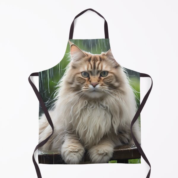 Item preview, Fluffy cat in the rain designed and sold by Emo-Devil.