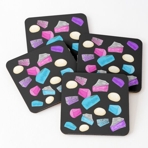 Item preview, Colorful cheese pieces with varied shapes and textures – ideal for creative designs designed and sold by katecheerycake.