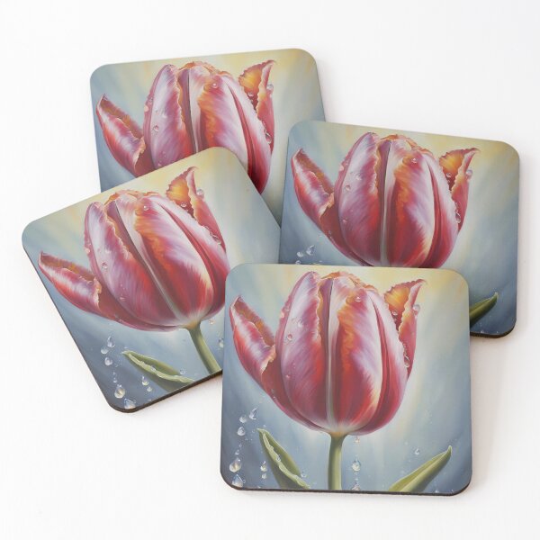 Item preview, Red Tulip in Rain designed and sold by CalmnessbyChoice.