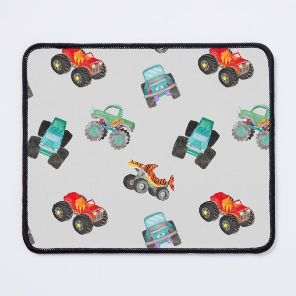 Item preview, Monster Trucks Gray designed and sold by SamAnnDesigns.