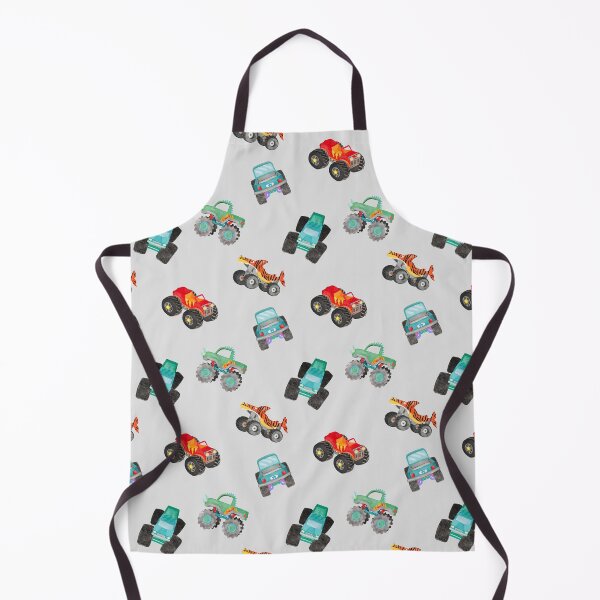Item preview, Monster Trucks Gray designed and sold by SamAnnDesigns.