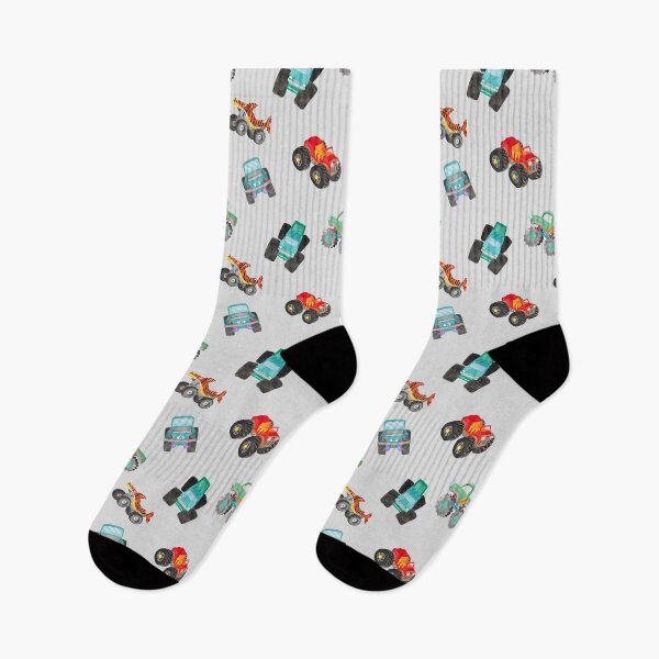Item preview, Monster Trucks Gray designed and sold by SamAnnDesigns.